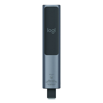 Logitech Spotlight Presentation Remote, Projects 100 ft, Slate (2632837)