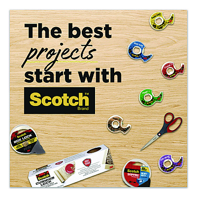 Scotch Expressions Masking Tape, 3" Core, 0.94" x 20 yds, Tangerine (3437ORG)