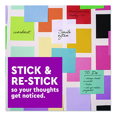 Post-it Notes Super Sticky Super Sticky Pads in Energy Boost Collection Colors, 3 x 3, Limeade, 90 Sheets/Pad, 5 Pads/Pack (70005174100)