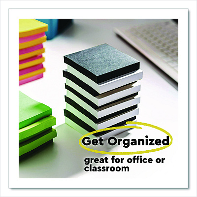 Post-it Notes Super Sticky Super Sticky Pads in Energy Boost Collection Colors, 3 x 3, Limeade, 90 Sheets/Pad, 5 Pads/Pack (70005174100)