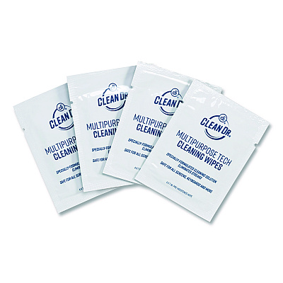 Digital Innovations ScreenDr Multipurpose Tech Cleaning Wipes, 7 x 4, Unscented, White, 200/Pack (32694)