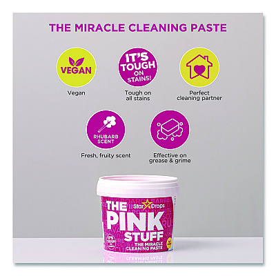 The Pink Stuff Miracle Cleaner Degreaser Paste, 17.6 oz Canister (823781)