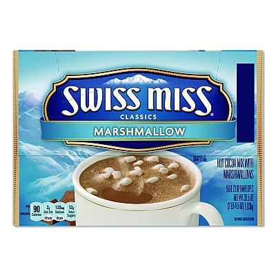 Swiss Miss Marshmallow Hot Cocoa Mix, 0.73 oz Packet, 50/Box (635937)