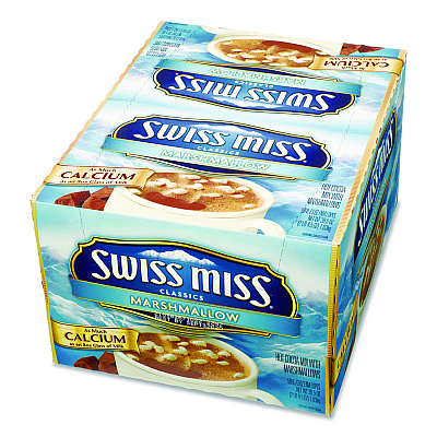 Swiss Miss Marshmallow Hot Cocoa Mix, 0.73 oz Packet, 50/Box (635937)