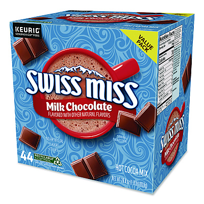 Swiss Miss Milk Chocolate Hot Cocoa K-Cups, 0.65 oz, 44/Box (2259481)