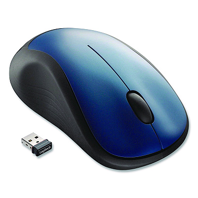 Logitech M310 Wireless Mouse, 2.4 GHz Frequency/30 ft Wireless Range, Left/Right Hand Use, Peacock Blue (865787)