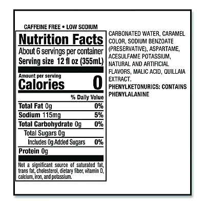 A&W Zero Sugar Root Beer, Vanilla, 12 oz Can, 24/Carton (1564416)