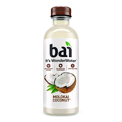 Bai Antioxidant Infused Beverage, Cocofusions Molokai Coconut, 18 oz Bottle, 12/Carton (2712519)