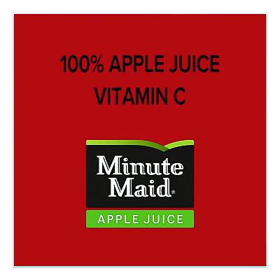 Minute Maid Apple Juice, 10 oz Bottle, 24/Carton (228088)