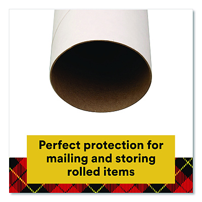Scotch Mailing Tube, 24" Long, 2" Diameter, White (7921)