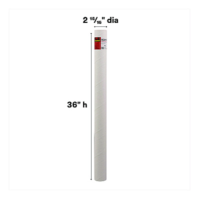 Scotch Mailing Tube, 36" Long, 3" Diameter, White (7979)