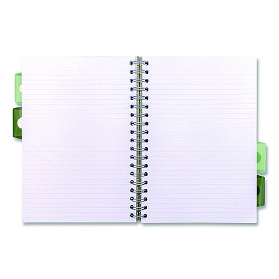 PUKKA PAD B5 Size Project Book, 5-Subject, Medium/College Rule, Assorted Haze Cover Colors, (100) 9.8 x 6.9 Sheets, 3/Pack (9975ASTHZE)