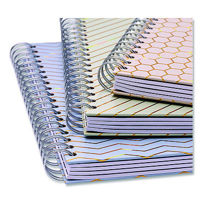PUKKA PAD B5 Size Project Book, 5-Subject, Medium/College Rule, Assorted Haze Cover Colors, (100) 9.8 x 6.9 Sheets, 3/Pack (9975ASTHZE)