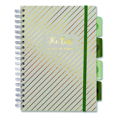 PUKKA PAD B5 Size Project Book, 5-Subject, Medium/College Rule, Assorted Haze Cover Colors, (100) 9.8 x 6.9 Sheets, 3/Pack (9975ASTHZE)