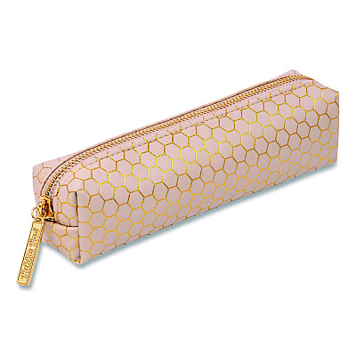 PUKKA PAD Pencil Case, 8.07 x 2.36 x 2.55, Taupe, 6/Pack (9981TEHZE)