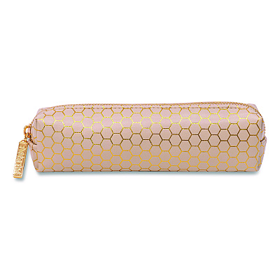 PUKKA PAD Pencil Case, 8.07 x 2.36 x 2.55, Taupe, 6/Pack (9981TEHZE)