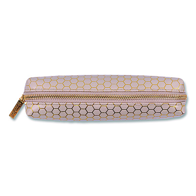 PUKKA PAD Pencil Case, 8.07 x 2.36 x 2.55, Taupe, 6/Pack (9981TEHZE)