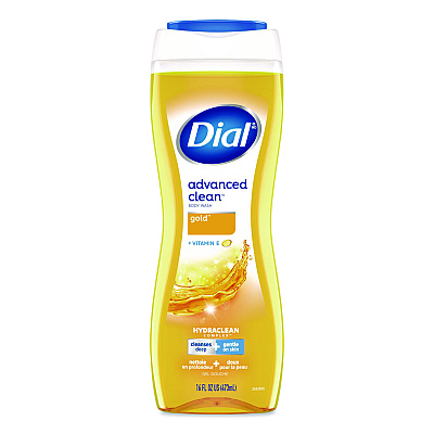 Dial Body Wash Advanced Clean Gold, Original Gold, 16 oz, 6/Carton (09119)