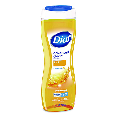 Dial Body Wash Advanced Clean Gold, Original Gold, 16 oz, 6/Carton (09119)