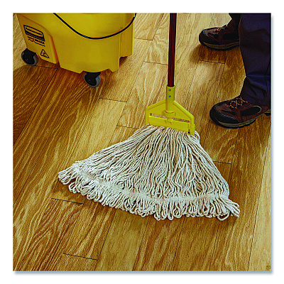 Rubbermaid Commercial Super Stitch Blend Mop, Cotton/Synthetic, White (D25306WE)