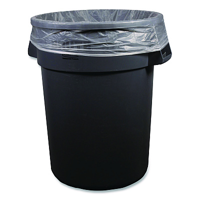 Boardwalk High-Density Can Liners, 56 gal, 16 mic, 43 x 48, Natural, Perforated Roll, 200/Carton (434816R)