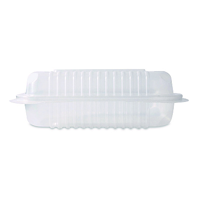 Karat Polypropylene Plastic Hinged Container, 6 x 9 x 2.97, Clear, Plastic, 125/Pack, 2 Packs/Carton (FPHC96PP1C)