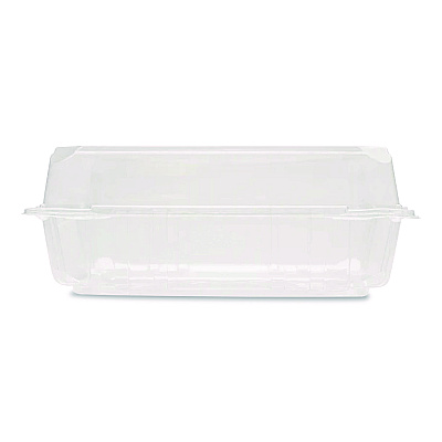 Karat PET Plastic Hinged Container, 9 x 9 x 3.6, Clear, Plastic, 100/Pack, 2 Packs/Carton (FPHC99PET1C)