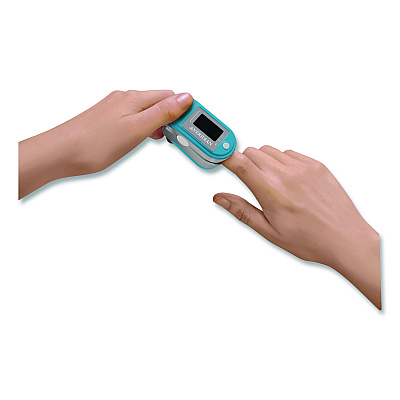 Veridian Healthcare Fingertip Pulse Oximeter, Blue/Gray (1150D)