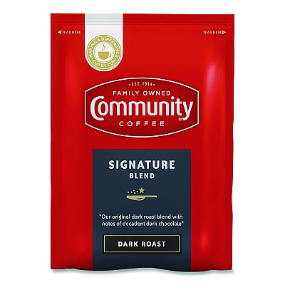 Community Coffee Signature Blend, 2.5 oz Packet, 40/Carton (CCI15300)