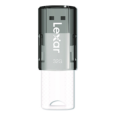 Lexar JumpDrive S60 USB 2.0 Flash Drive, 32 GB, Gray/White, 3/Pack (LJDS6032GB3N)