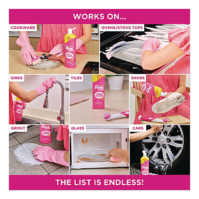 The Pink Stuff The Miracle Cream Cleaner, Fruity Scent, 16.9 oz Bottle (823784)