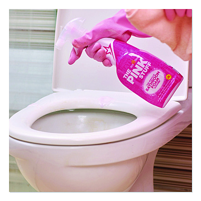 The Pink Stuff The Miracle Bathroom Foam Cleaner, Fruity Scent, 25.4 oz Trigger Spray Bottle (82383)