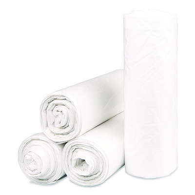Inteplast Group Institutional Low-Density Can Liners, 33 gal, 0.8 mil, 33" x 39", Natural, Interleaved Roll, 25 Bags/Roll, 6 Rolls/Carton (SL3339XHN)