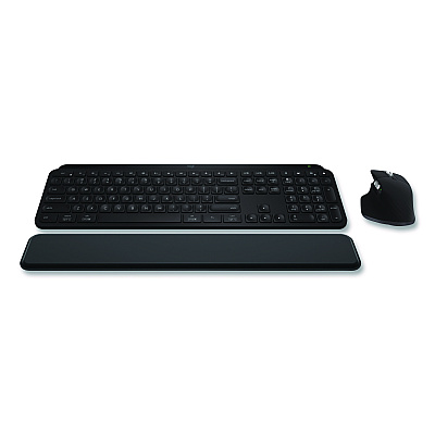Logitech MX Keys S Combo, 33 ft Wireless Range, Black (920012274)