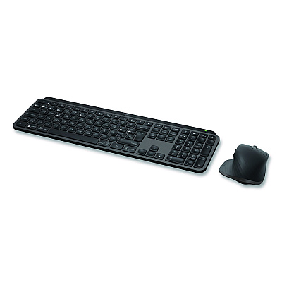 Logitech MX Keys S Combo, 33 ft Wireless Range, Black (920012274)