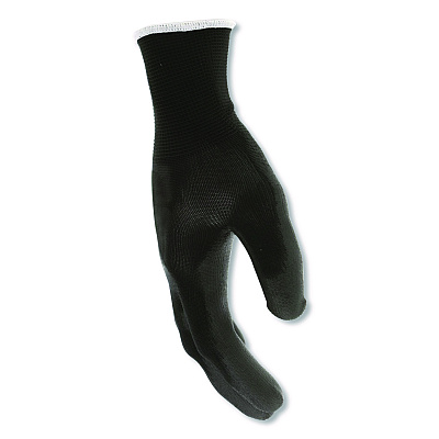 MCR Safety Work Gloves, 10" Long, Large, Black, 12 Pairs (B96699LDZ)