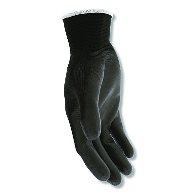 MCR Safety Work Gloves, 10" Long, Medium, Black, 12 Pairs (B96699MDZ)