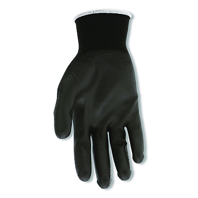 MCR Safety Work Gloves, 10" Long, Medium, Black, 12 Pairs (B96699MDZ)