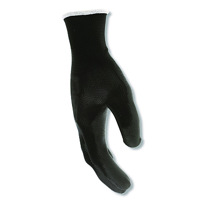 MCR Safety Work Gloves, 10" Long, Small, Black, 12 Pairs (B96699SDZ)