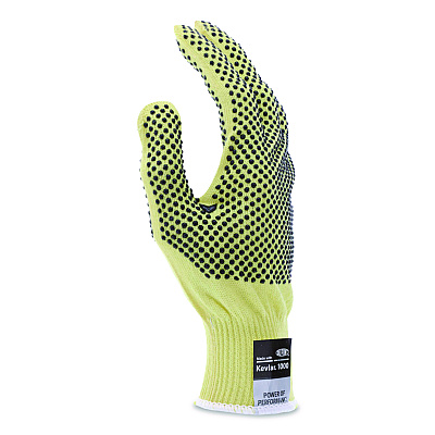 MCR Safety CutPro Kevlar Gloves, Reversible, 10" Long, Large, Yellow/Black, Pair (9396L)