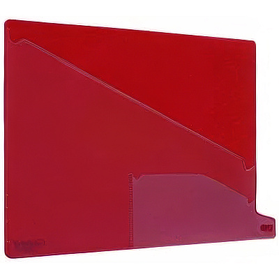 Pendaflex Colored Poly End Tab "Out" Guides, 1/3-Cut: Bottom Position, For Letter Size Files, Red, 25/Box (13561)