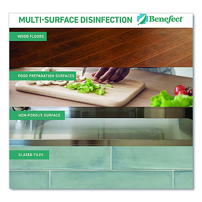 Benefect Botanical Decon 30 Disinfectant Cleaner, Light Lemon and Thyme Scent, 1 gal Bottle (20476)