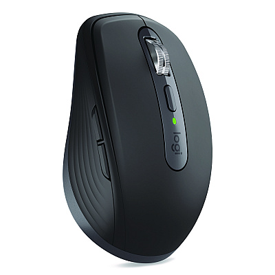 Logitech MX Anywhere 3S For Business Wireless Mouse, 33 ft Wireless Range, Right Hand Use, Graphite (910006956)