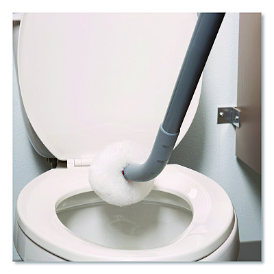 Unger Toilet Bowl Swab, 26" Handle, Gray/Red/White (BSCOREA)