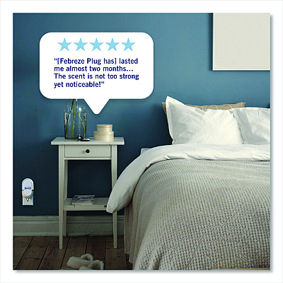 Febreze PLUG Air Freshener Refills, Gain Scent, 2.63 oz, 3/Pack, 6 Packs/Carton (13842)