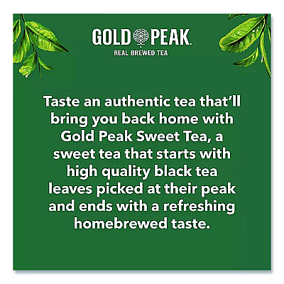 Gold Peak Zero Sugar Sweet Tea, 18.5 oz Bottle,12/Carton (24343772)