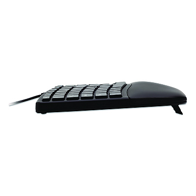 Kensington Pro Fit Ergo Wired Keyboard, Black (75400)