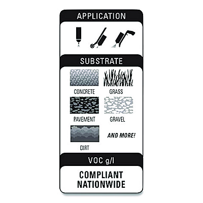 Rust-Oleum Industrial Choice M1400 System Water-Based Construction Marking Paint, Flat Caution Blue, 17 oz Aerosol Can, 12/Carton (264694CT)