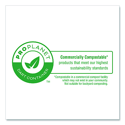 Dart Compostable Molded Fiber Dinnerware, ProPlanet Seal, Bowl, 12 oz, Natural, 1,000/Carton (12FBRB)