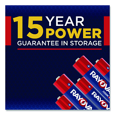 Rayovac Fusion Performance, Alkaline AA Batteries, 16/Pack (81516LTFUS)
